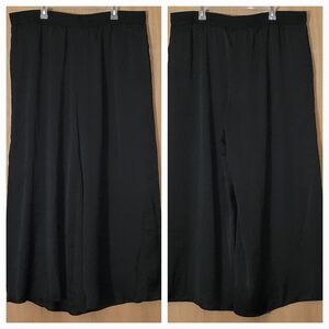 Chic Black Wide Leg Women's Pants